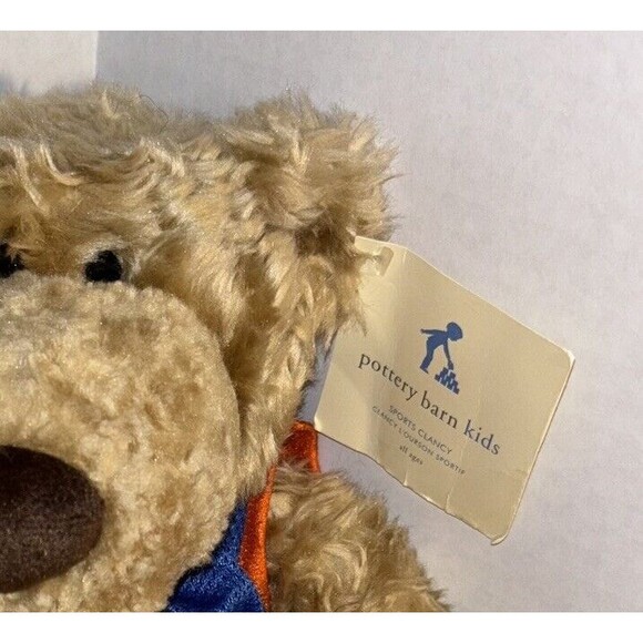 GUND Pottery Barn BASKETBALL CLANCY TEDDY BEAR 10" Kids Plush Stuffed Animal Toy - Picture 6 of 8